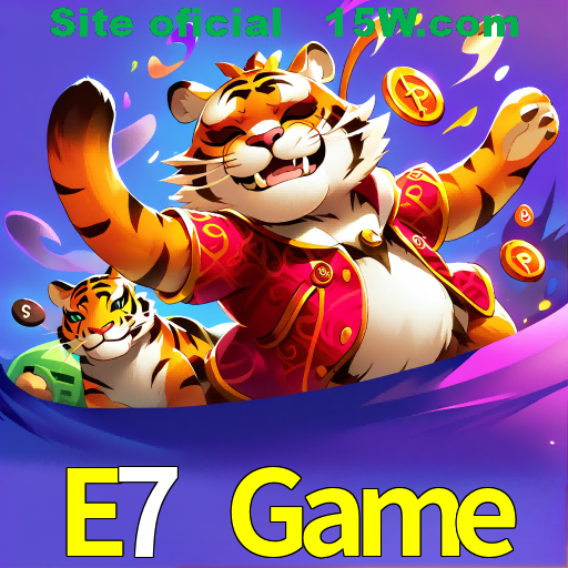 Imagem promocional da E7 Game mostrando a plataforma e suas vantagens